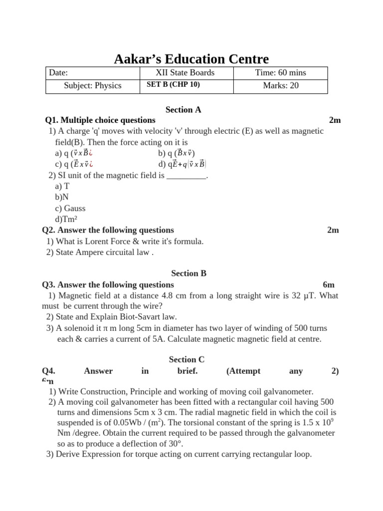 Meec Set - B | PDF