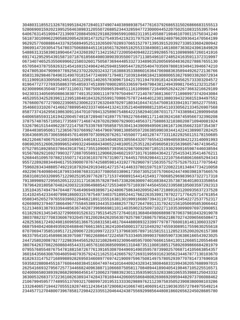Unique Numeric Sequence Analysis | PDF