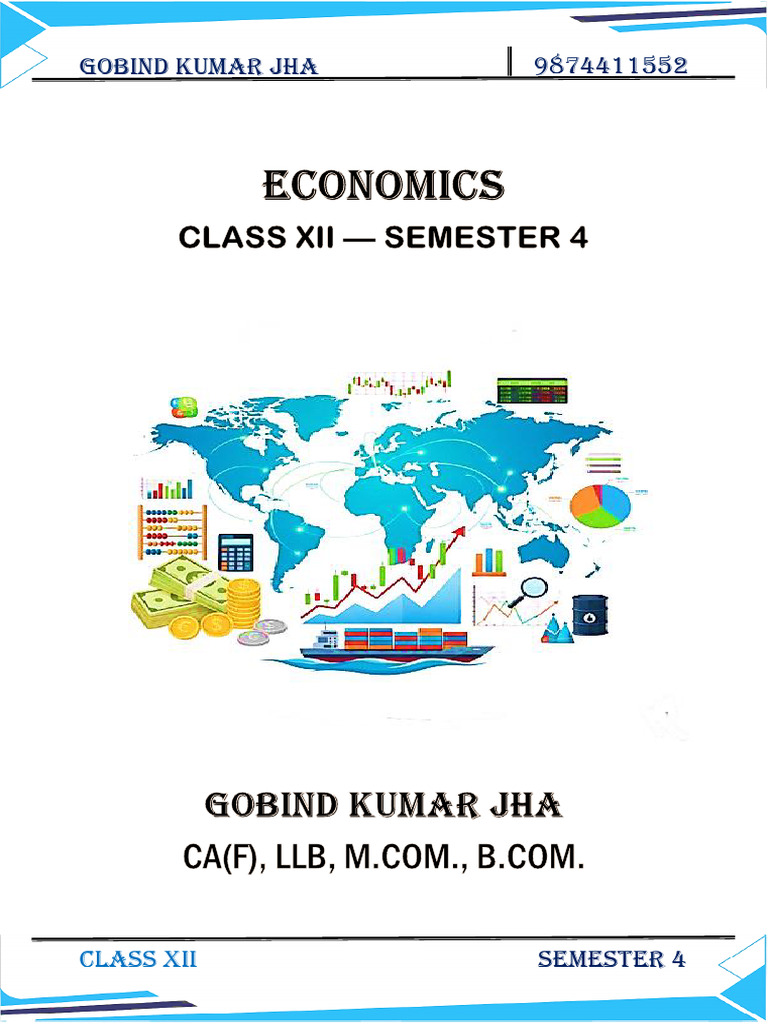 Class XII Economics: Money & Inflation | PDF | Taxes | Government ...