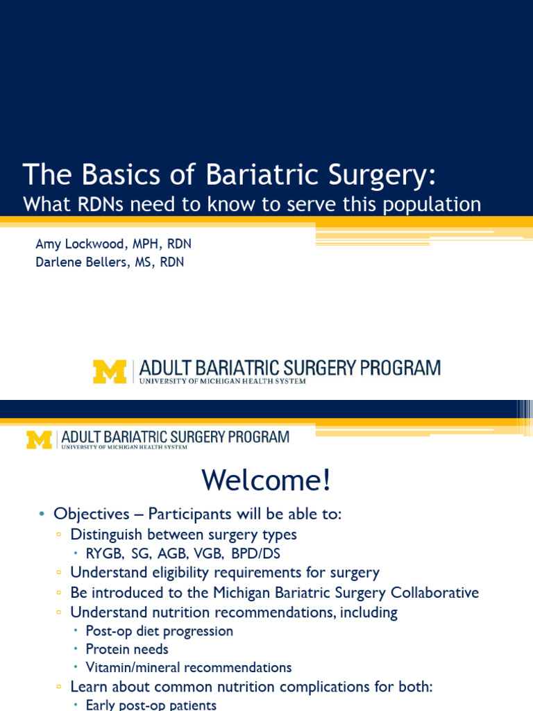 The Basics of Bariatric Surgery 1 | PDF | Bariatric Surgery