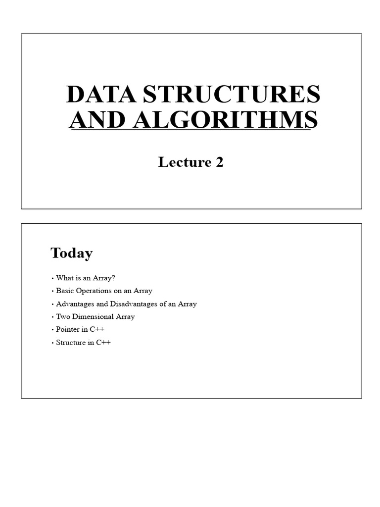 Understanding Arrays and Pointers in C++ | PDF | Pointer (Computer ...