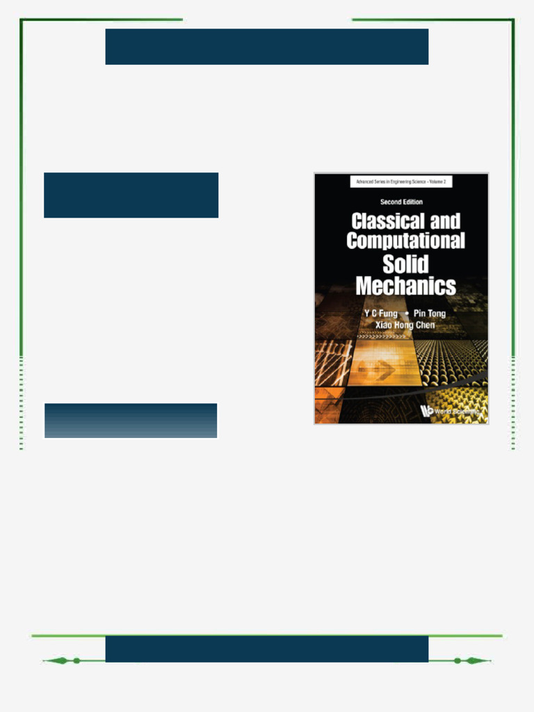 Classical and Computational Solid Mechanics 2ed 2nd Edition Yuan-Cheng ...