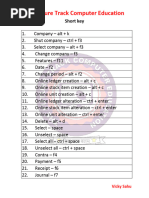 QuickBooks Keyboard Shortcuts Guide | PDF | Control Key | Keyboard Shortcut