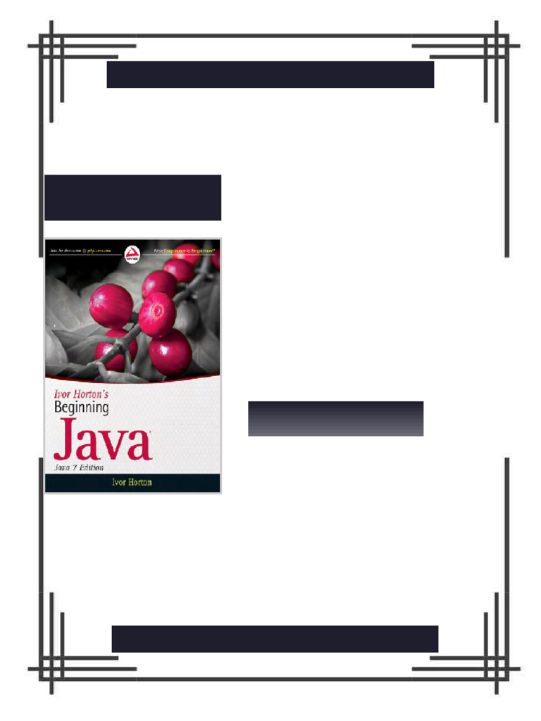 Beginning Java Java 7 Edition Ivor Horton Ivor Horton ebook fresh ...
