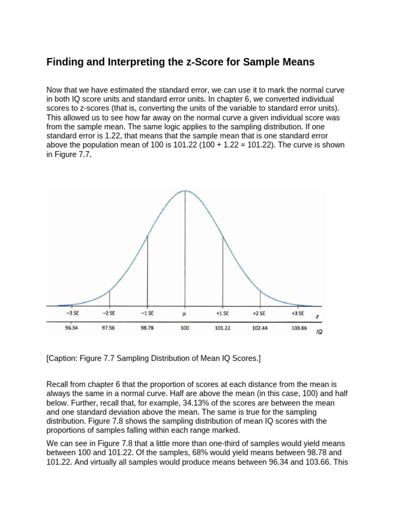 Statistics for Social Unders00003 | PDF | Standard Error | Probability ...