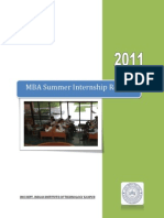 Summer Placement Report_2011