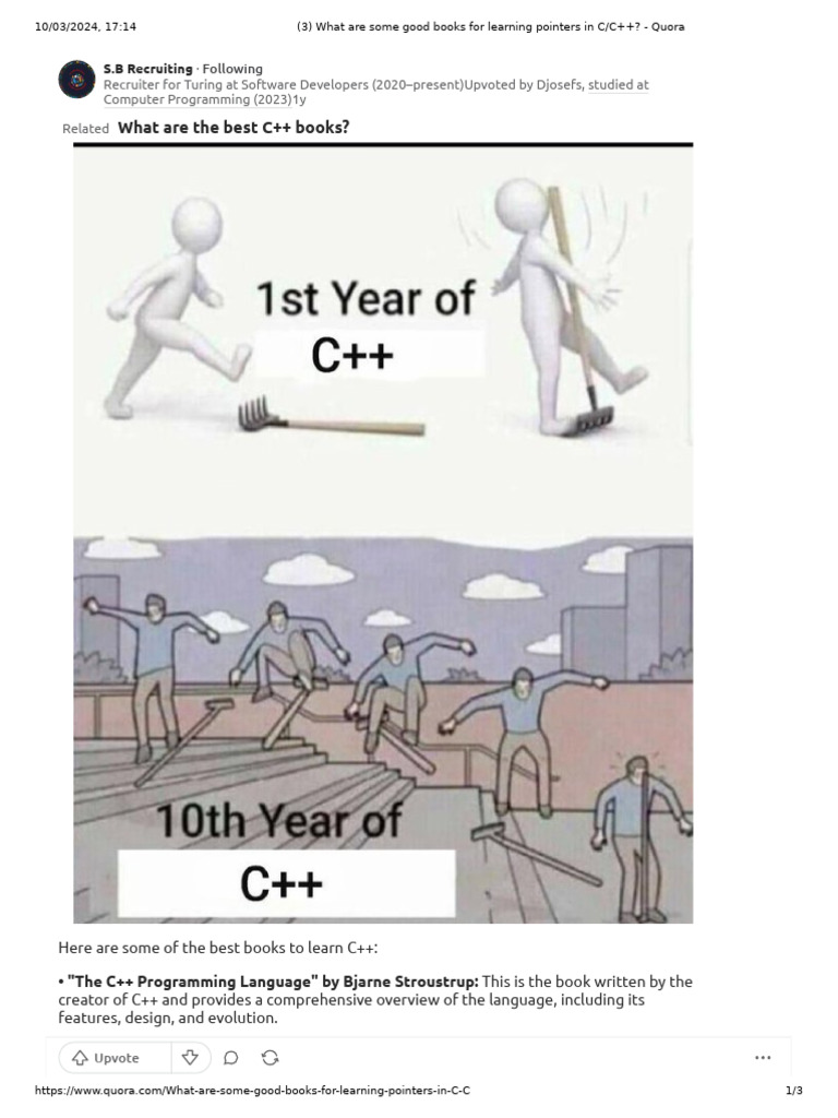What Are The Best C++ Books | PDF | C++ | Computer Programming