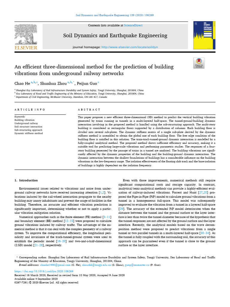 An Efficient Three-Dimensional Method For The Prediction of Building ...