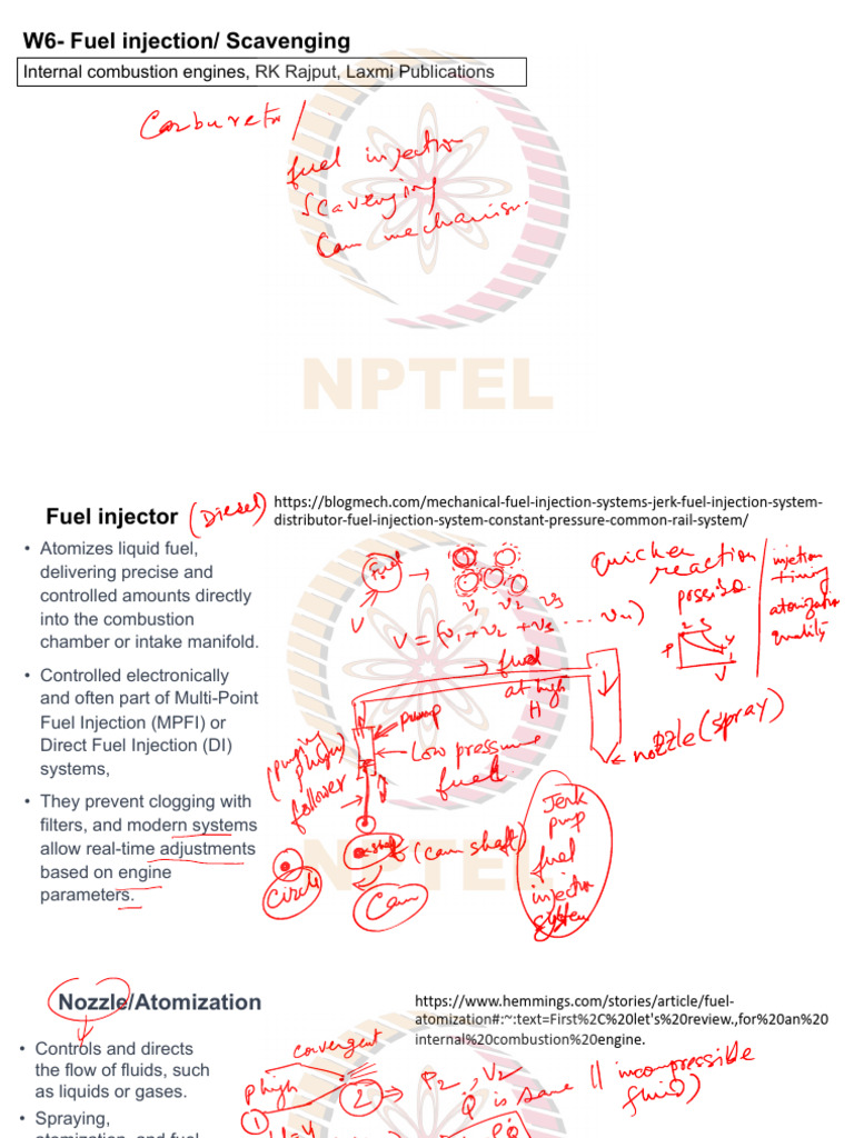 Fuel Injection and Scavenging in Engines | PDF