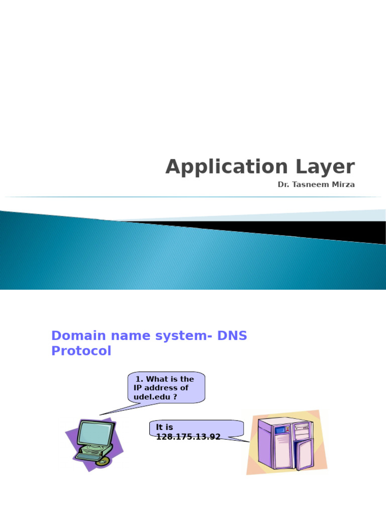 Understanding DNS and Application Protocols | PDF | Ip Address | File ...
