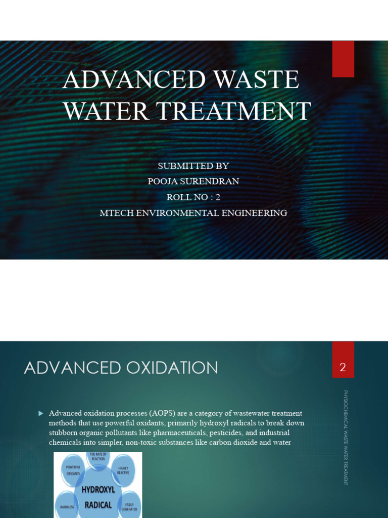 Advanced Oxidation in Wastewater Treatment | PDF | Catalysis | Redox