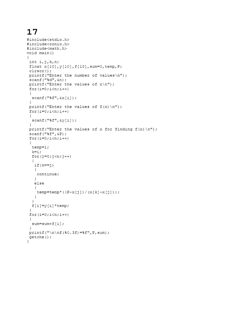 17th Program | PDF