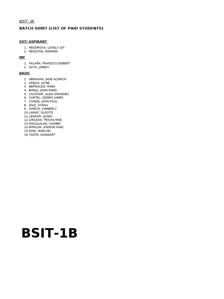 BSIT | PDF