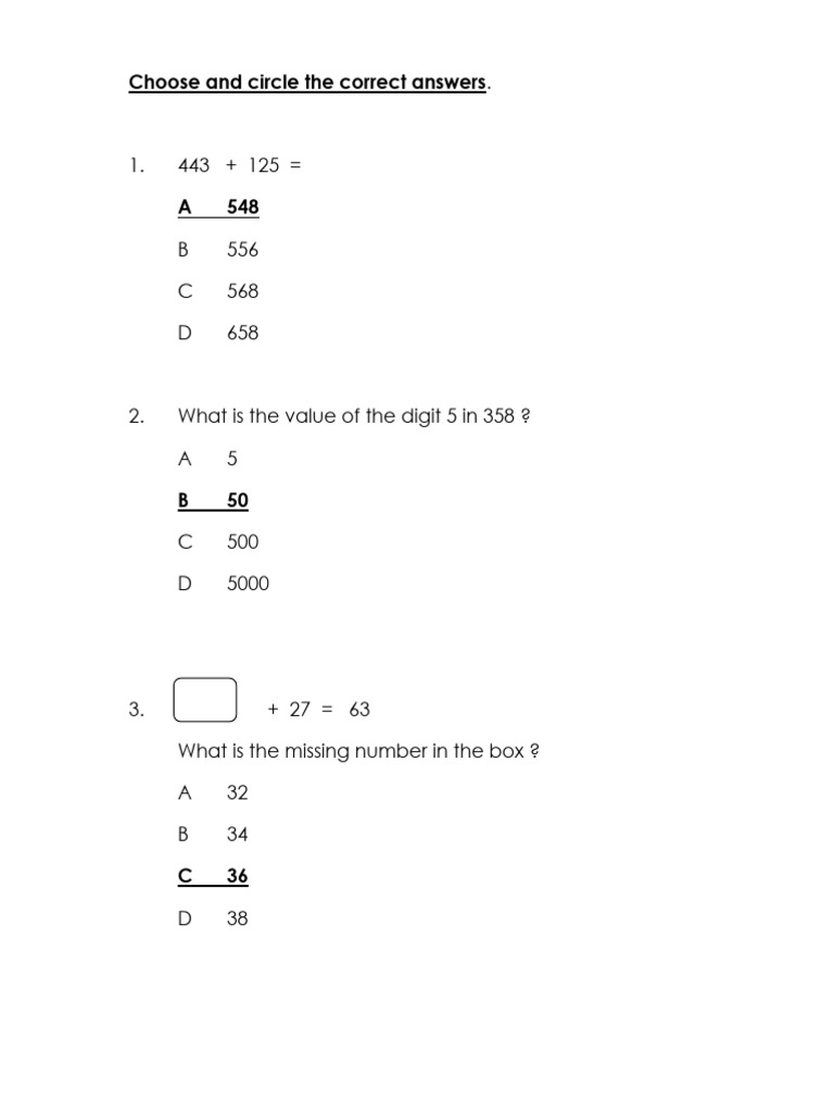 Math Quiz: Multiple Choice Questions | PDF | Chess Openings | Chess