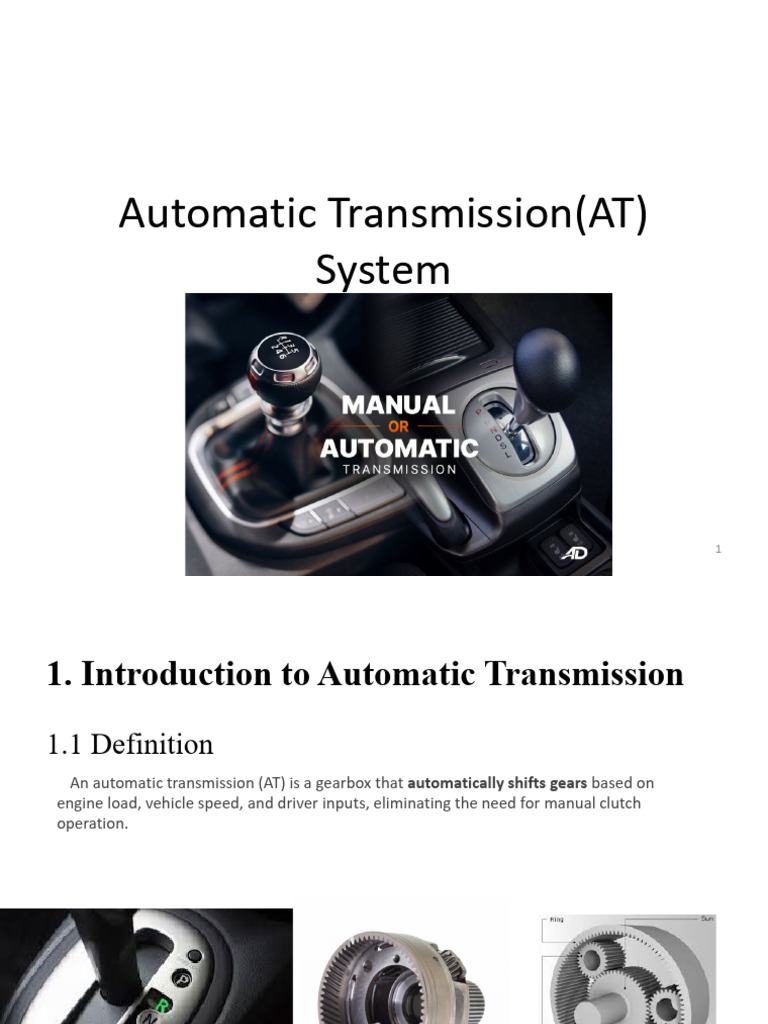 Understanding Automatic Transmission Types | PDF | Automatic ...