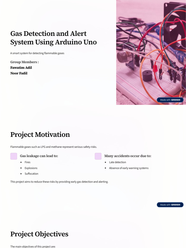 Arduino Gas Detection System | PDF | Sensor | System