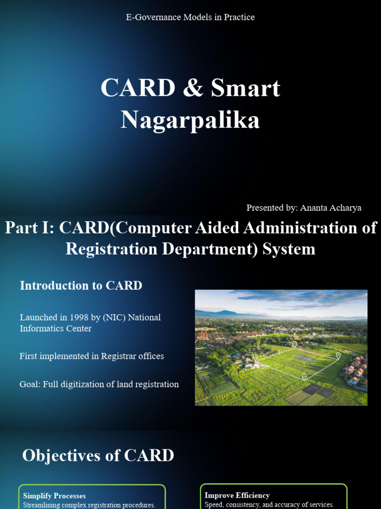 CARD System: E-Governance in Land Registration | PDF