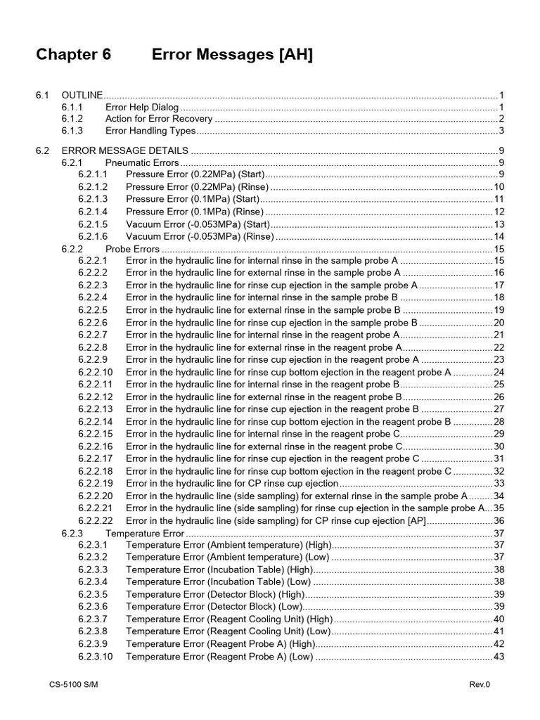 Error Messages and Recovery Guide | PDF | Transmission Control Protocol