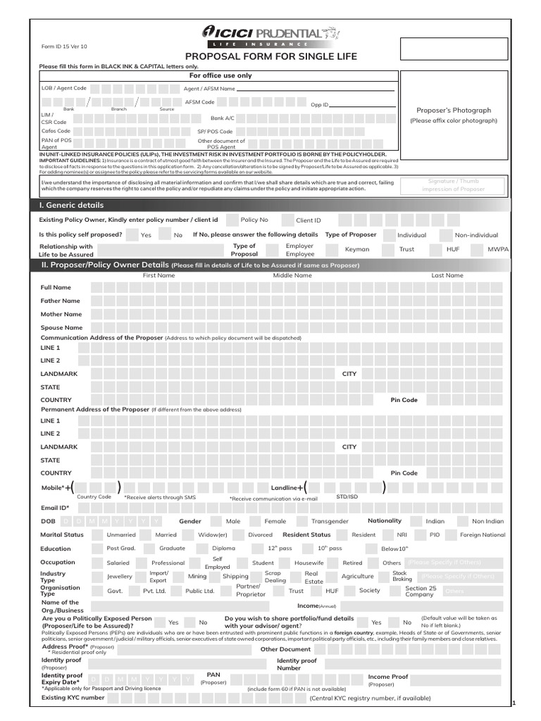 Application Form ID 15 - Isolutions (1) | PDF | Life Annuity | Insurance
