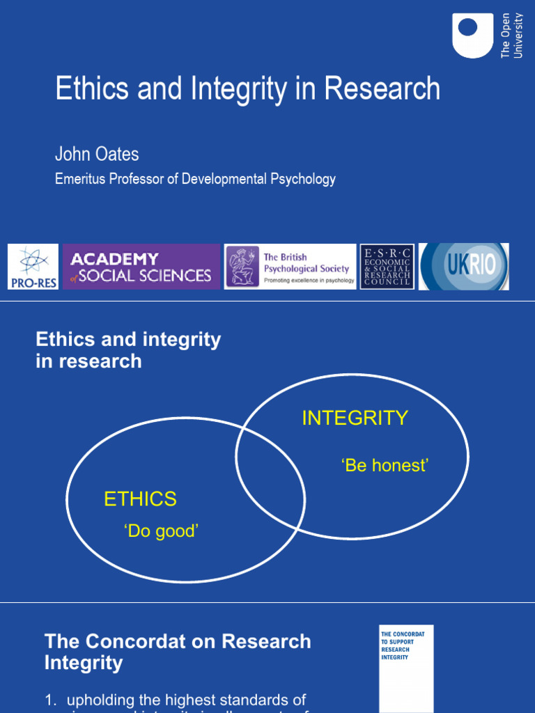 Research Ethics and Integrity Guide | PDF | Integrity | Virtue