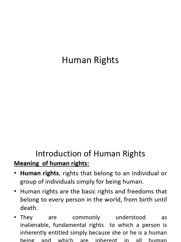 Understanding Human Rights Basics | PDF | Human Rights | Justice