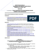 KEPKA BAPEDAL Tahun 1996 No 205 - Pedoman Teknis Pengendalia