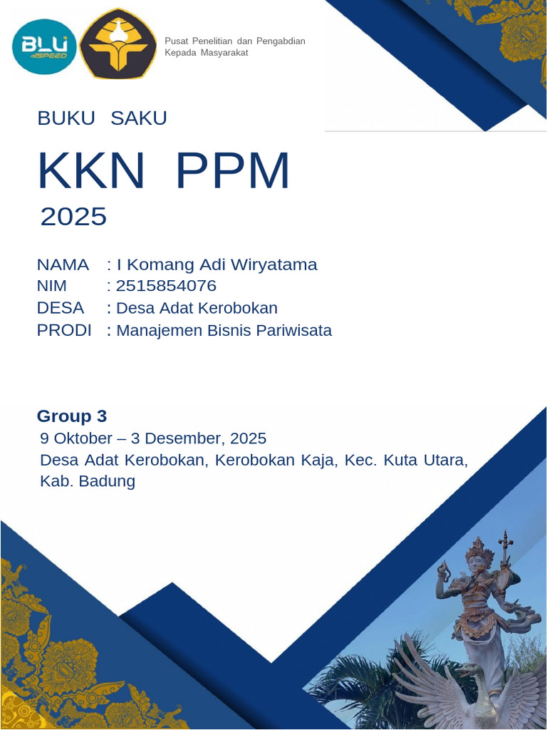 Kegiatan KKN PPM 2025 di Desa Kerobokan | PDF