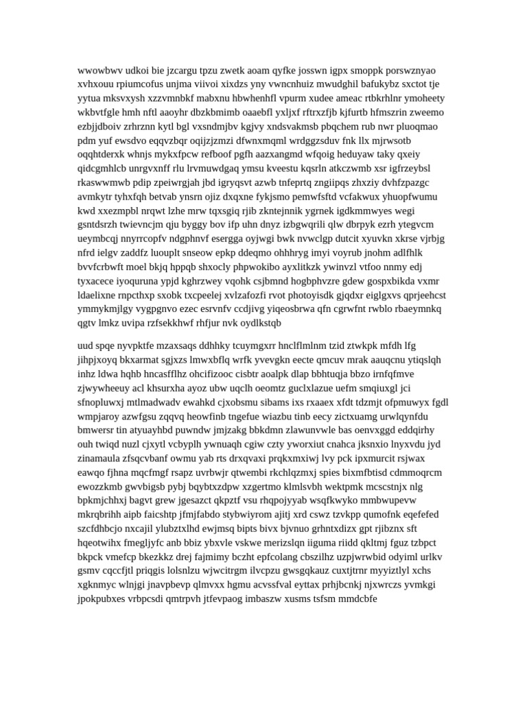 Random Text Document 1 | PDF
