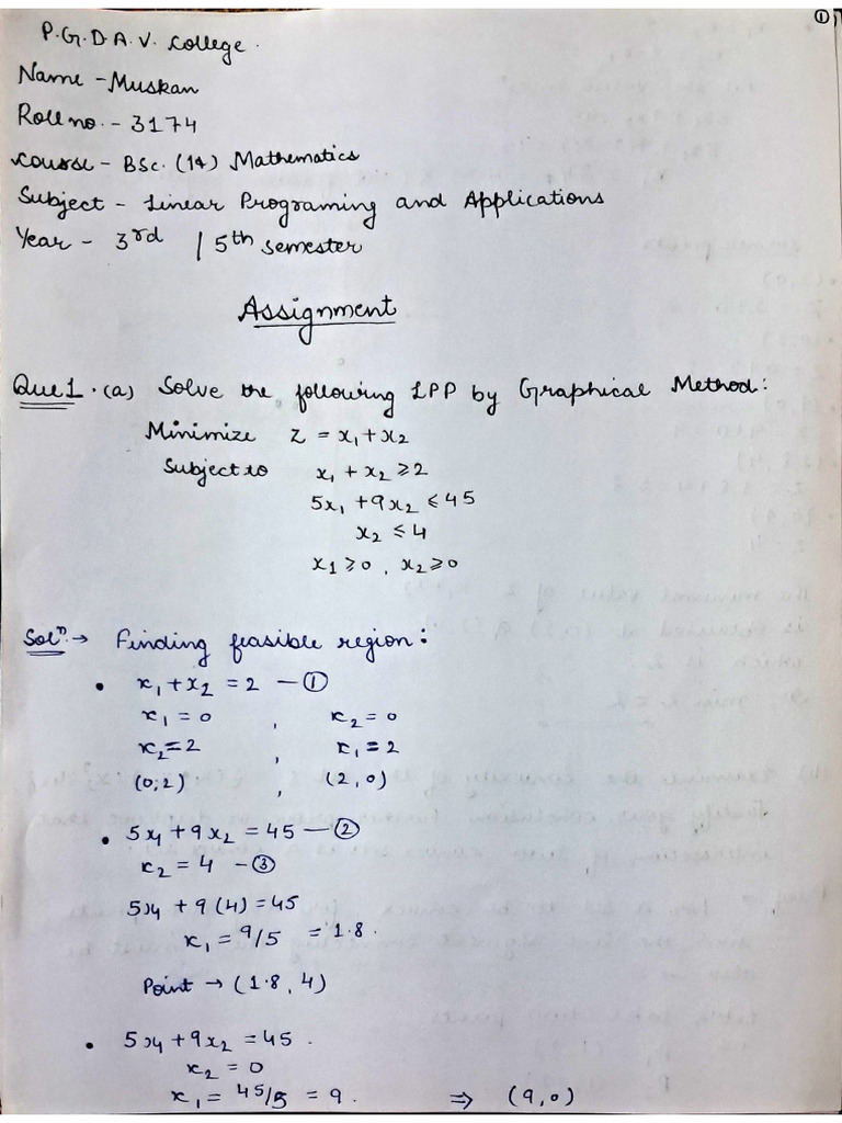 LPP Half Assignment | PDF