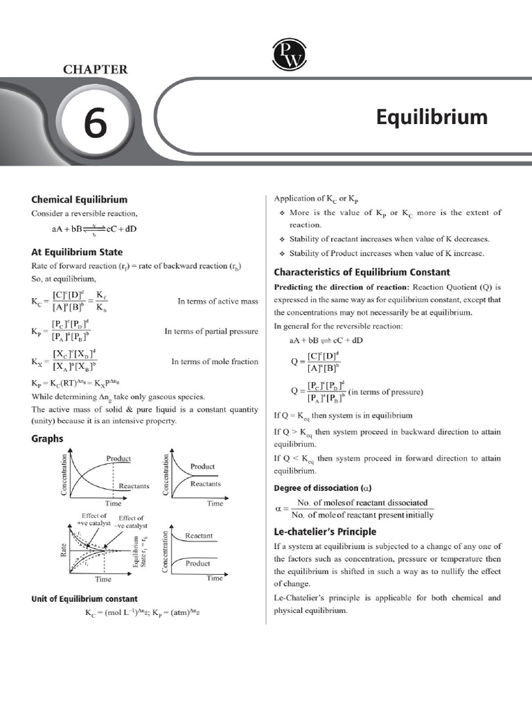 Equilibrium Short Notes6707cae20d3ef684a7fa0778 | PDF