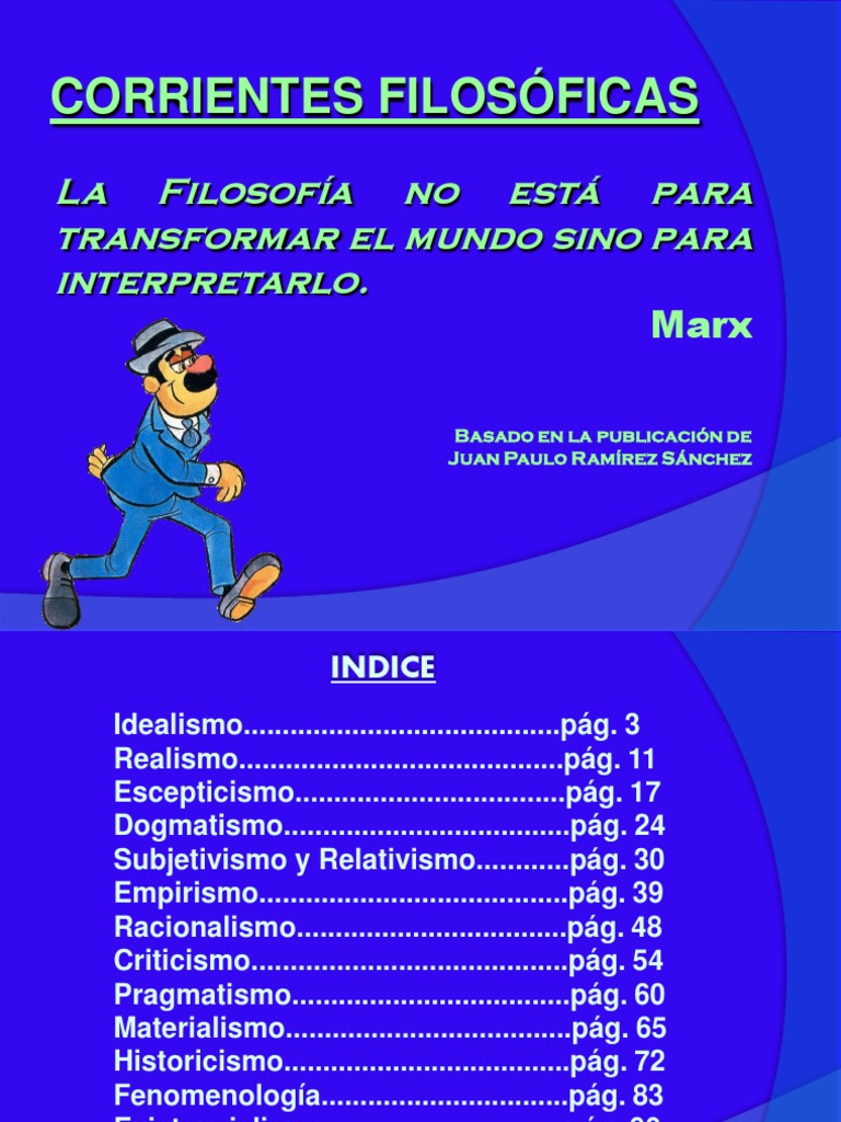 CORRIENTES FILOSÓFICAS