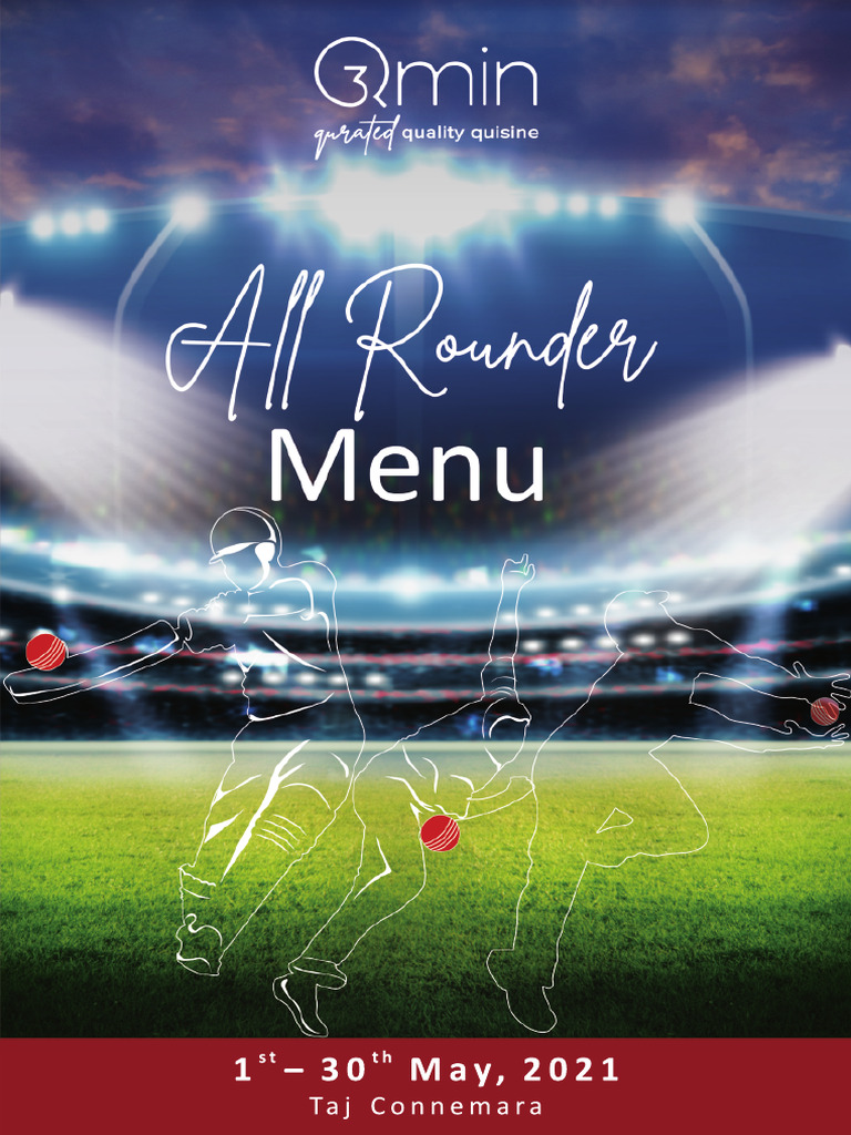 Taj QMIN QPL Menu TCON 22 04 2021 | PDF