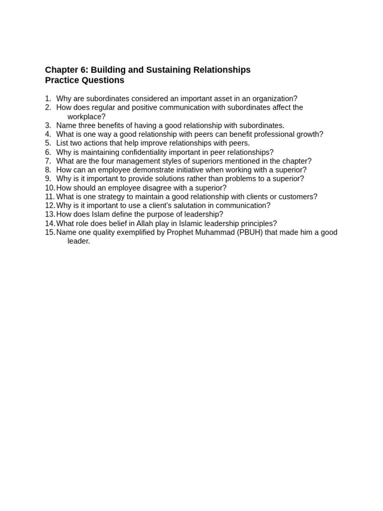 Chapter 6 Questions (1) | PDF