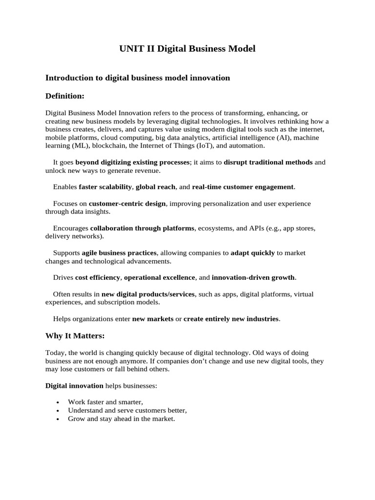 Digital Business Model Innovation Guide | PDF | I Cloud | Apple Inc.