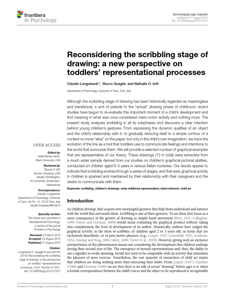 Understanding Toddler Scribbling Stages | PDF | Drawing | Reality