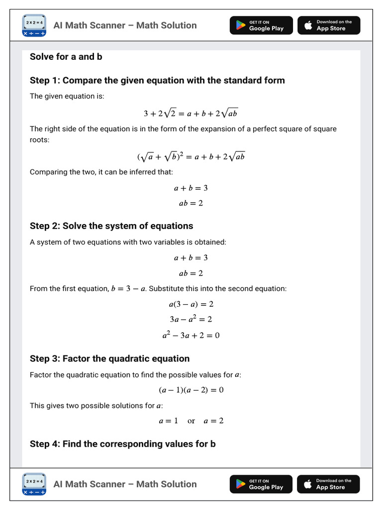 AI Math Scanner: Solve Equations Easily | PDF