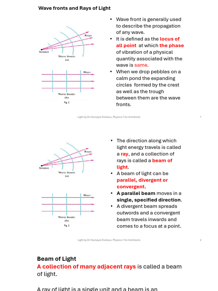 Understanding Light: Waves and Rays | PDF | Waves | Light