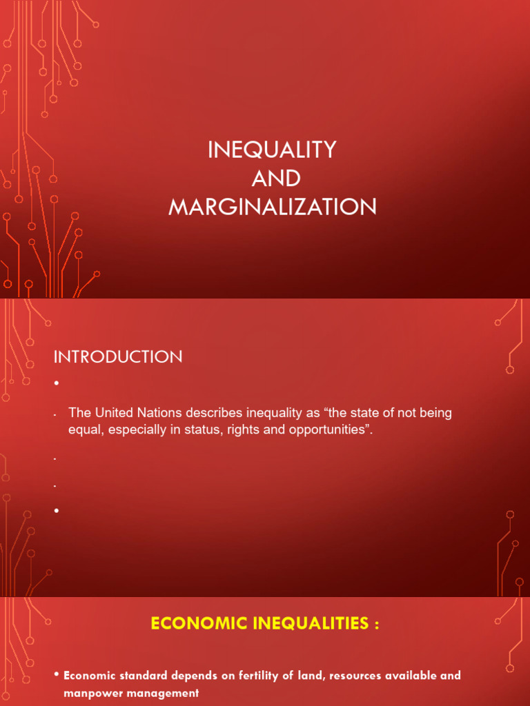 Understanding Inequality and Marginalization | PDF | Poverty ...