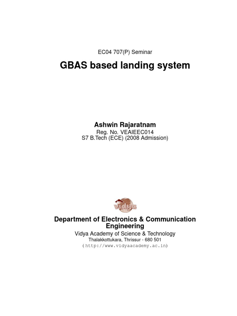 GBAS Landing System Overview | PDF | Global Positioning System | Navigation