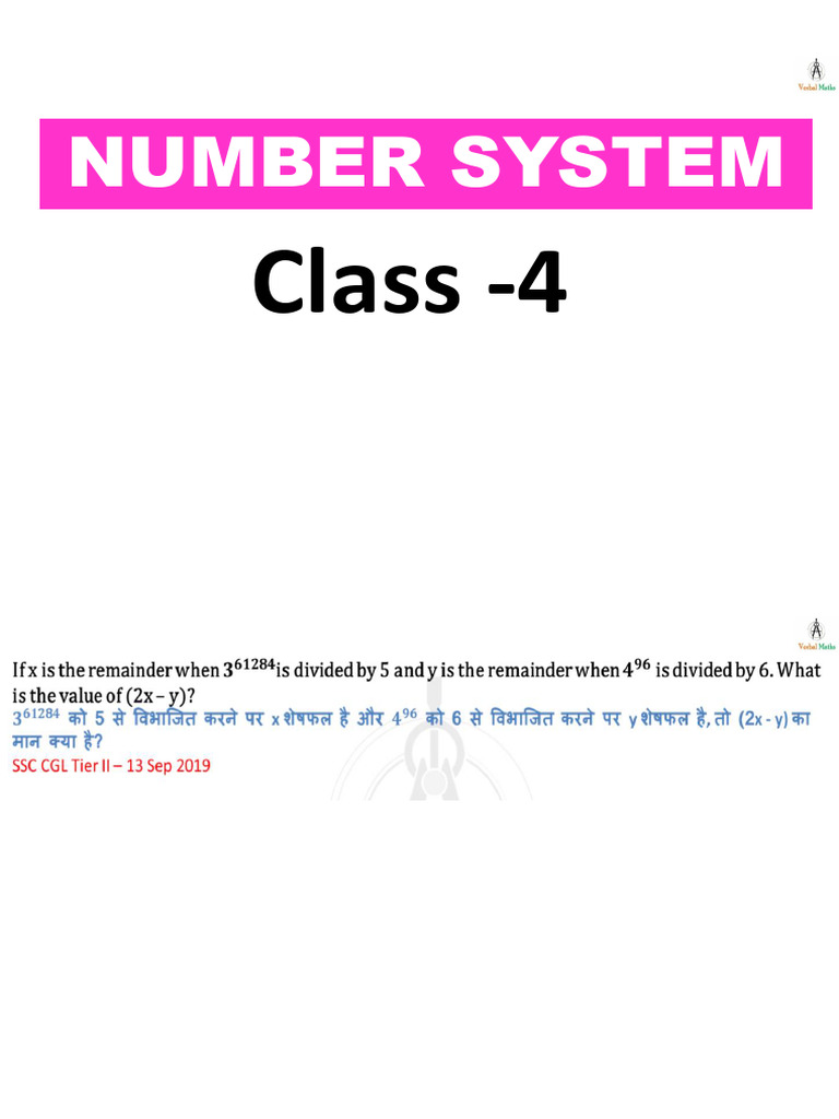 Number System 4 Q | PDF