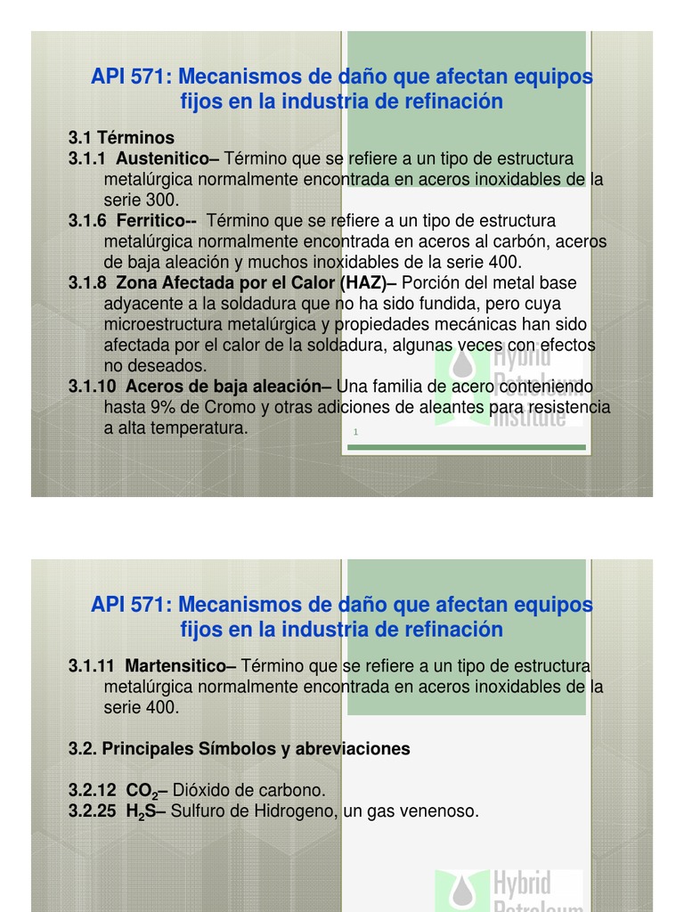 Curso API 571 (Español) | PDF | Corrosión | Fatiga (material)