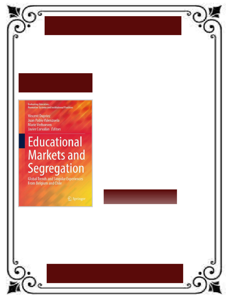 Educational Markets and Segregation : Global Trends and Singular ...