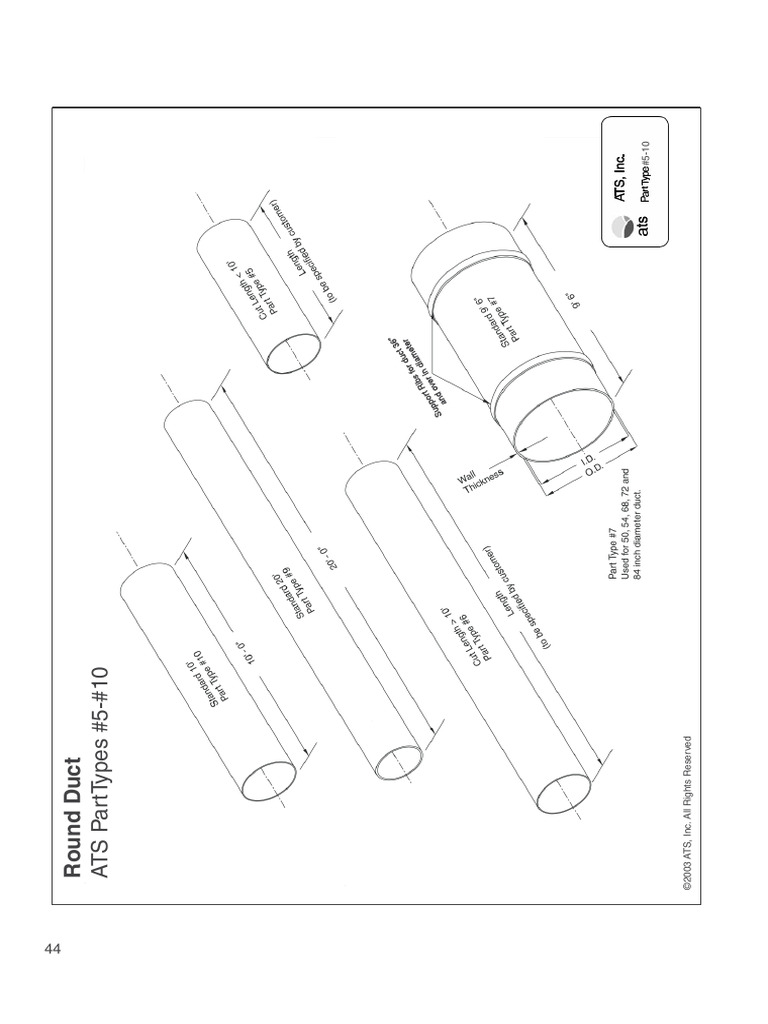 ATS Catalogues - Round Duct & Fittings | PDF