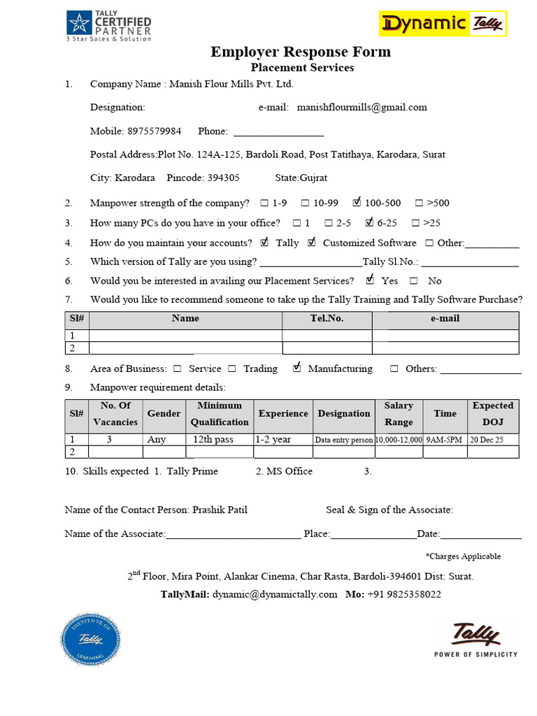 Placement Employer Response Form | PDF | Chess Theory | Chess
