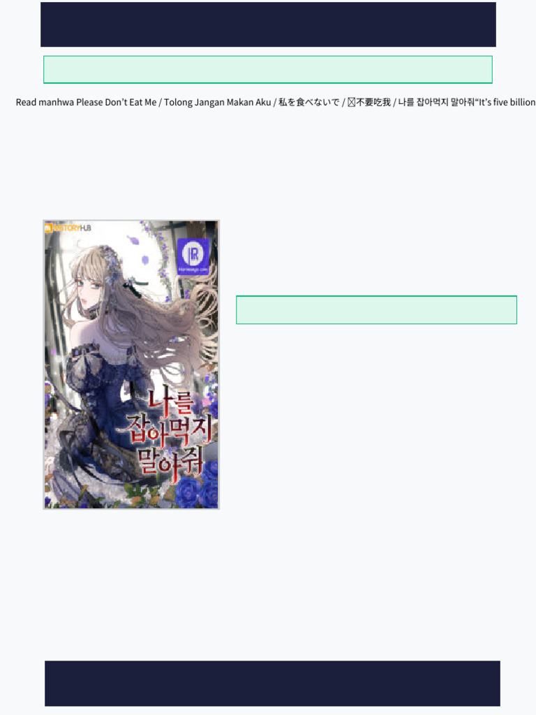(Manga) Please Don’t Eat Me Chapter 132 Read Manga Updated Chapters | PDF