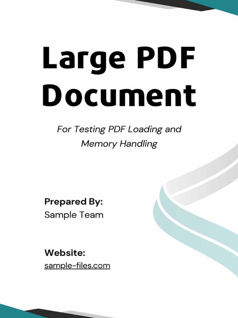 Large PDF Document (A4 Size) | PDF