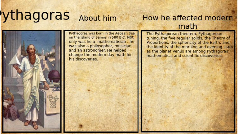 Pythagoras: Math and Science Pioneer | PDF