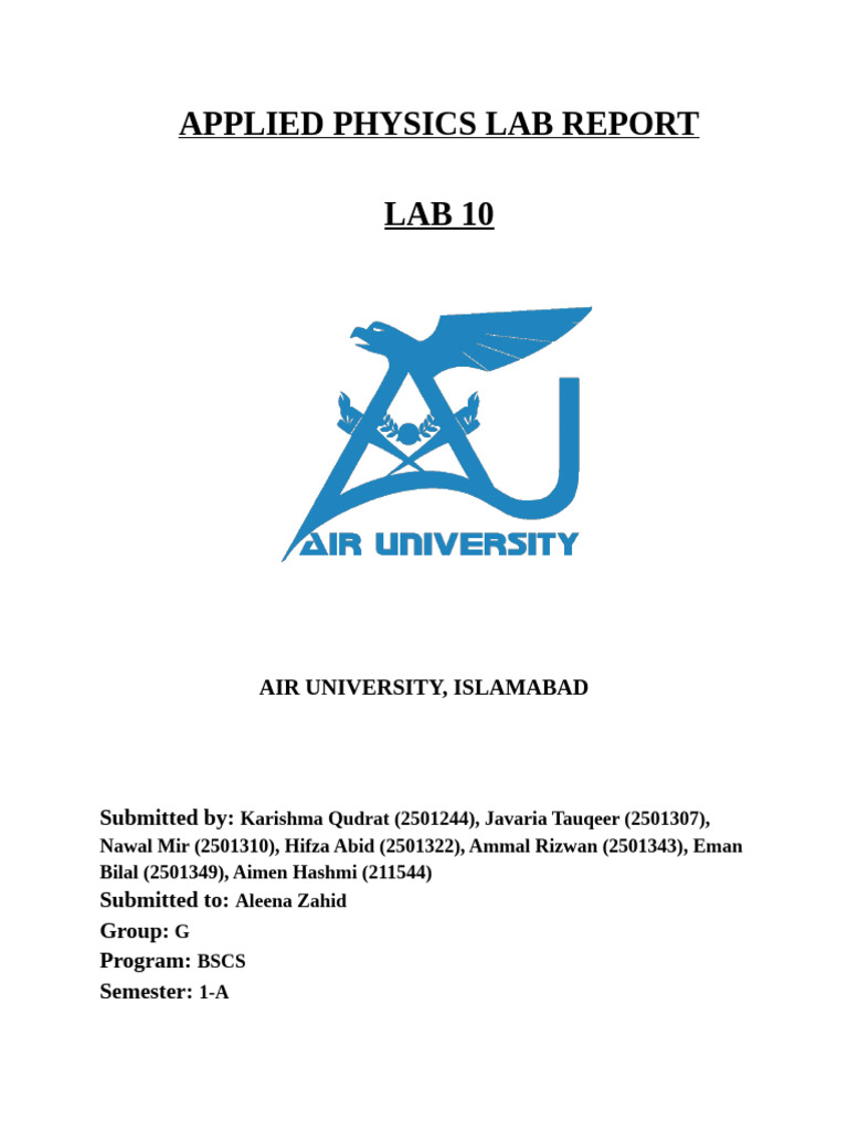 Lab Report 10 Group G | PDF | Electromagnetic Induction | Electric Charge