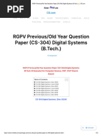 RGPV Previous Year Question Papers | PDF | Engineering