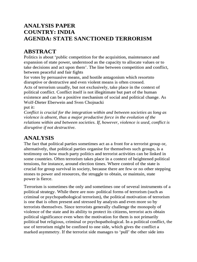 Analysis Paper | PDF | Violence | Social Psychology